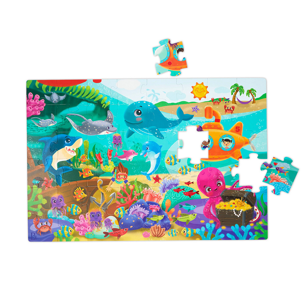 B. Collection B.Toys Casse-tête de plancher regarde et explore sous la mer