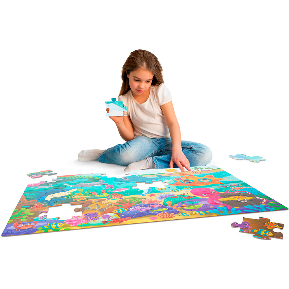 B. Collection B.Toys Casse-tête de plancher regarde et explore sous la mer