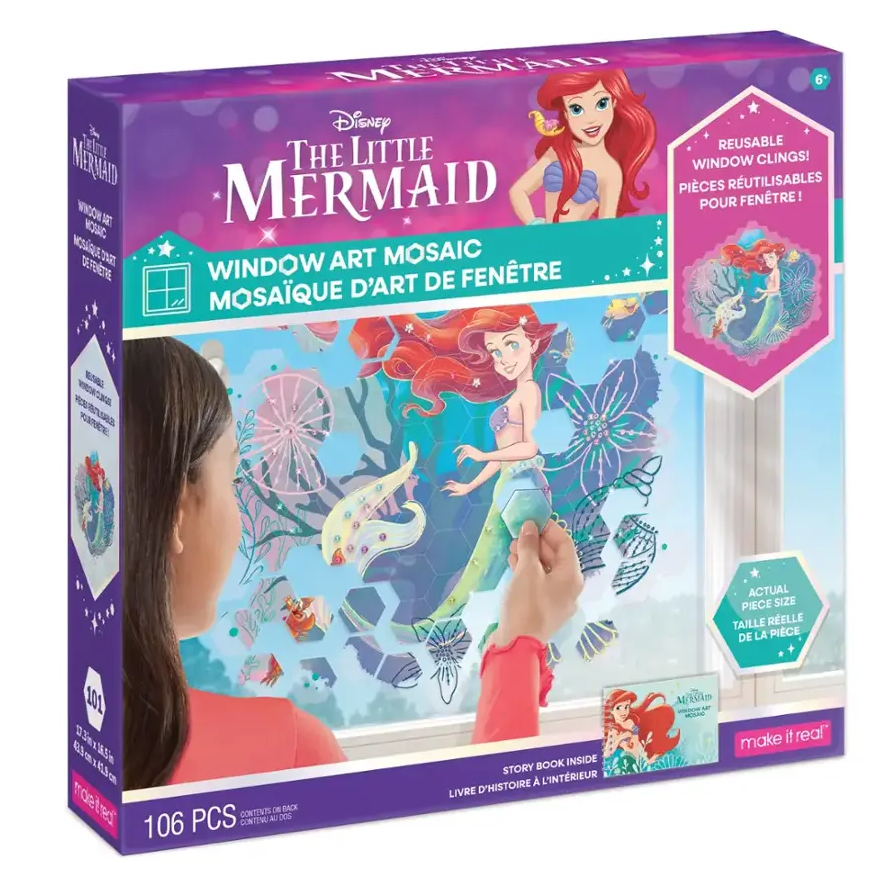 Make it real Disney The Little Mermaid Mosaïque d'Art de fenêtre
