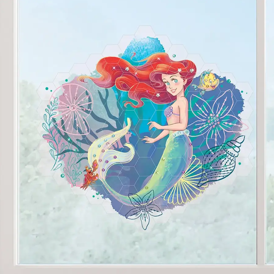 Make it real Disney The Little Mermaid Mosaïque d'Art de fenêtre