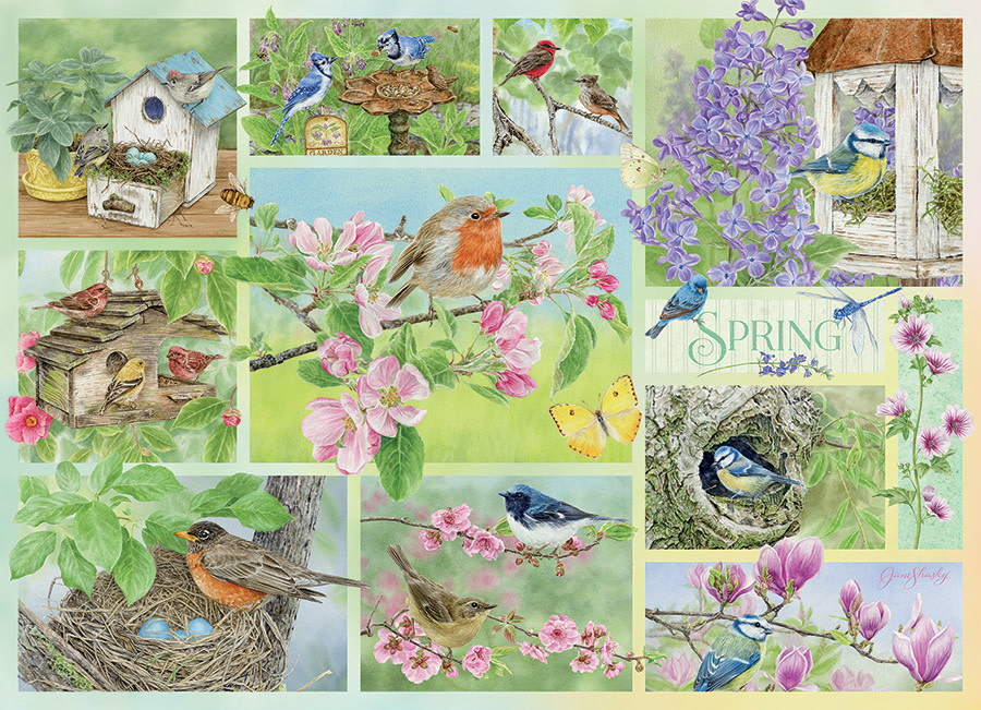 Cobble Hill Cobble Hill 500 - Garden Birds in Spring