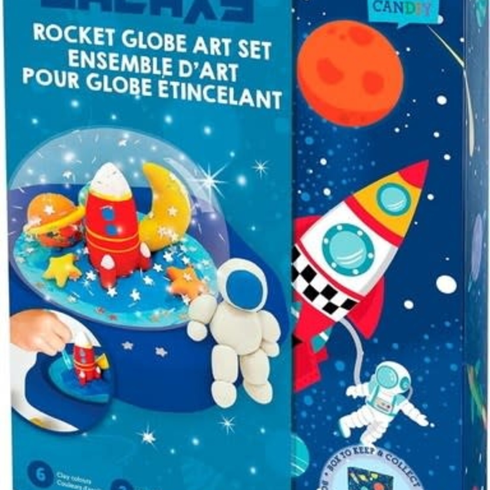 Box Candy Box Candy Ensemble d'art pour Globe étincellant Fusée