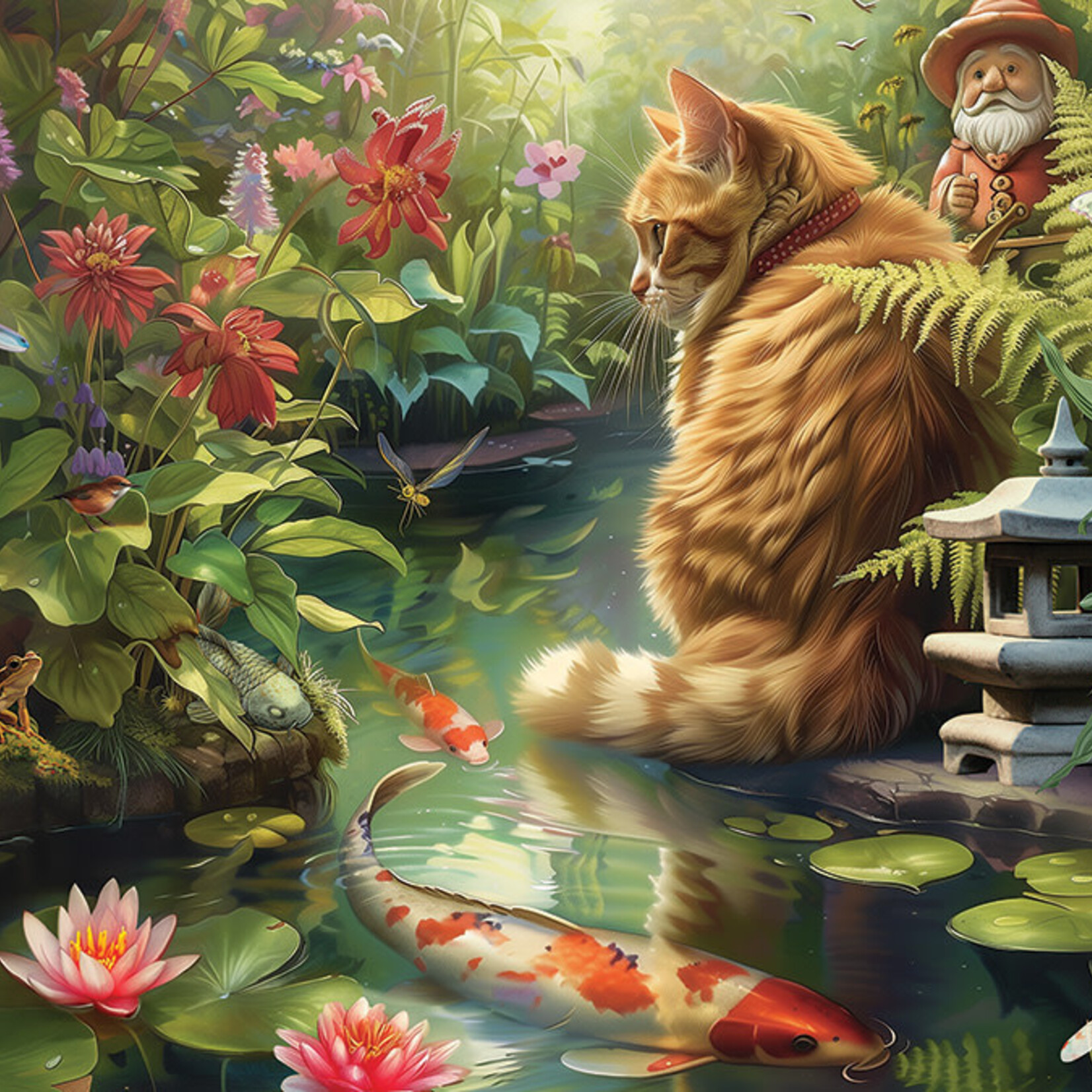 Cobble Hill Cobble Hill 275 (Large Pieces) - Koi Cat