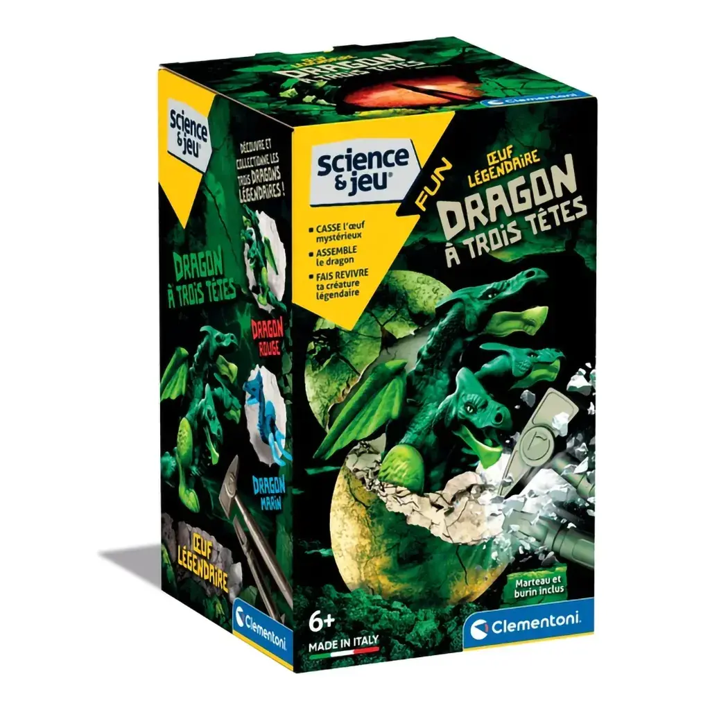 Clementoni Clementoni Oeuf Légendaire Dragon à 3 têtes