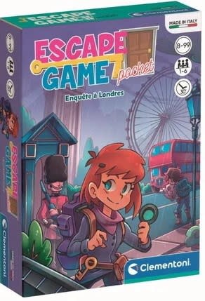 Clementoni Pocket Escape Game Enquête à Londres