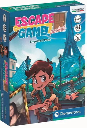 Clementoni Pocket Escape Game Enquête à Paris