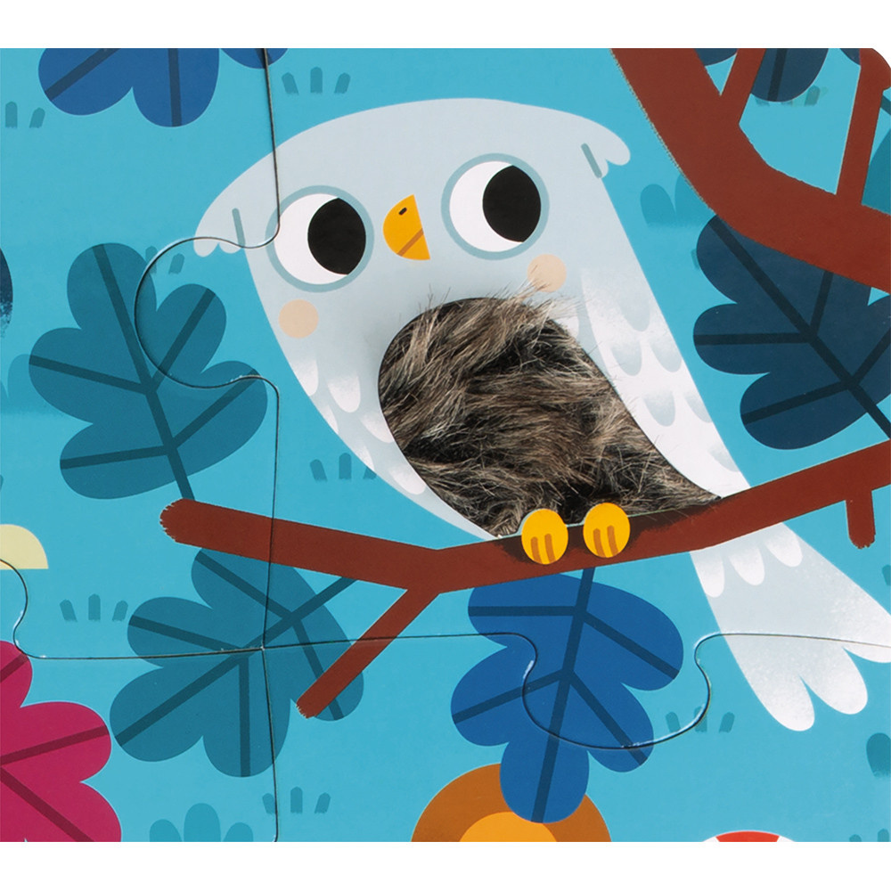 Janod Janod Puzzle Tactile - Animaux de la forêt