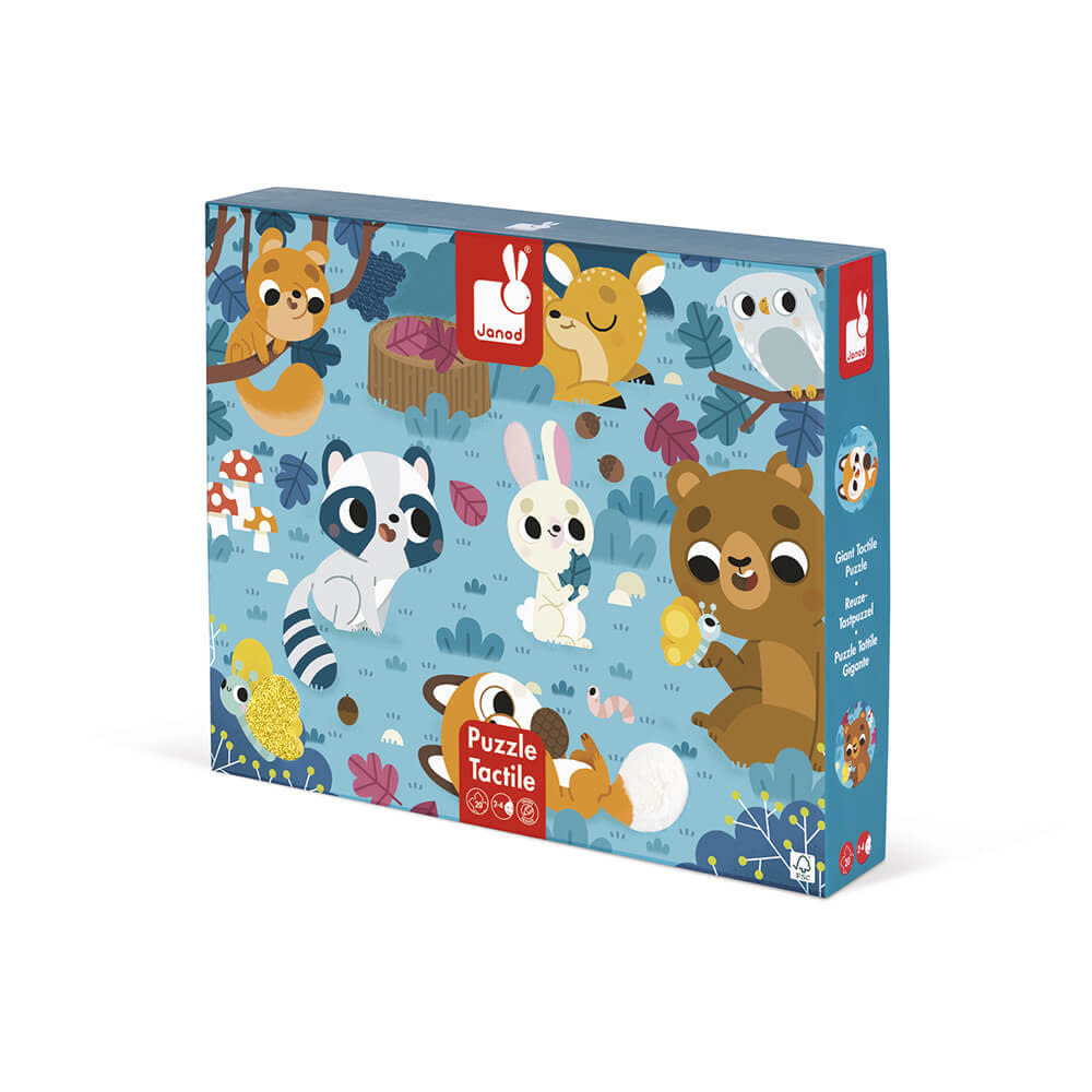 Janod Janod Puzzle Tactile - Animaux de la forêt