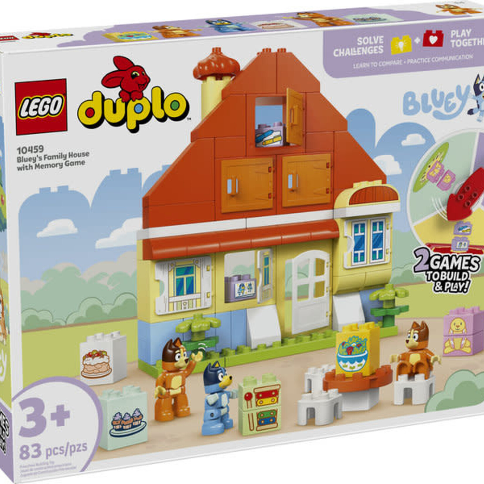 Lego Lego 10459 Duplo - La maison de la famille de Bluey avec jeu de mémoire