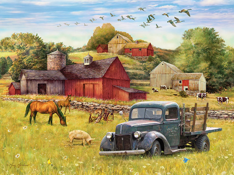 Cobble Hill Cobble Hill 275 (Large) -  Summer Afternoon on the Farm