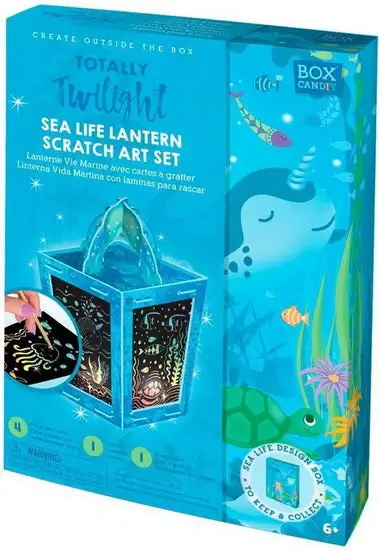 Box Candy Box Candy Lanterne Vie Marine Ensemble de cartes à gratter