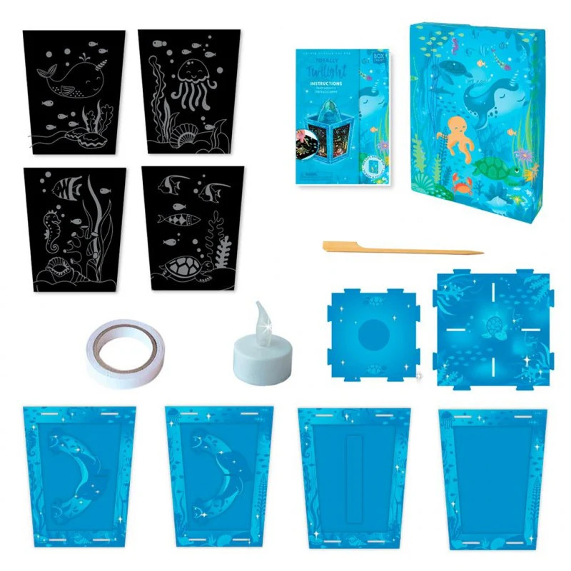 Box Candy Box Candy Lanterne Vie Marine Ensemble de cartes à gratter
