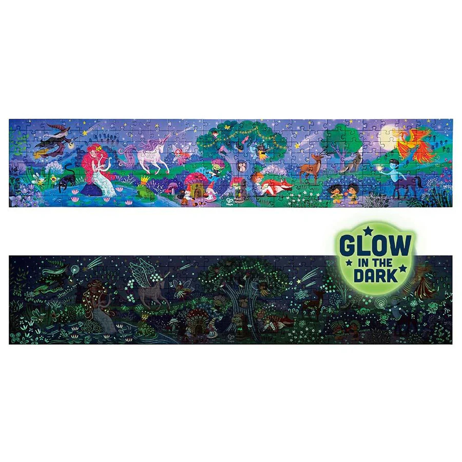 Hape Hape Puzzle 210 pcs la forêt enchantée  brille dans le noir