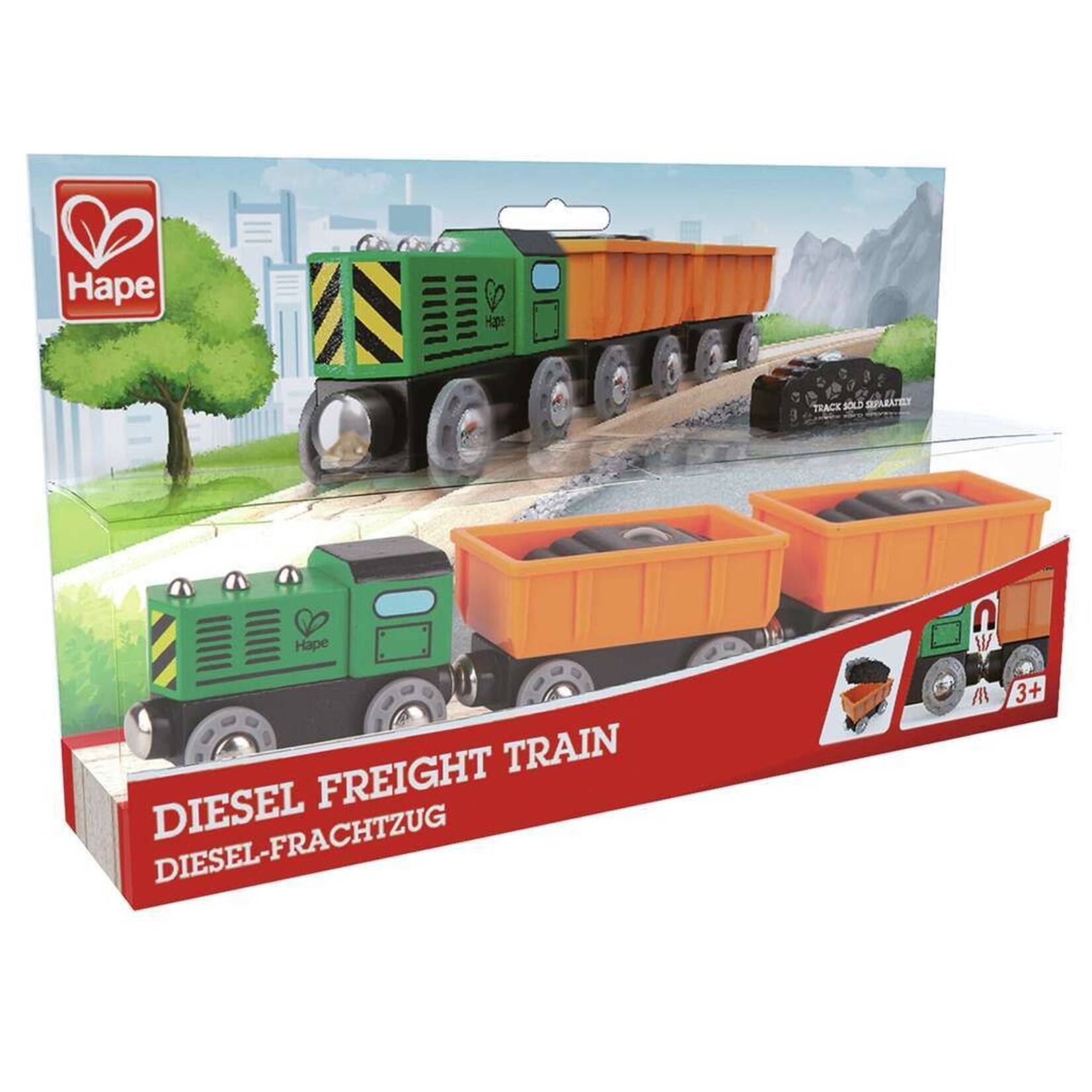 Hape Hape Train- Diesel Freight Train