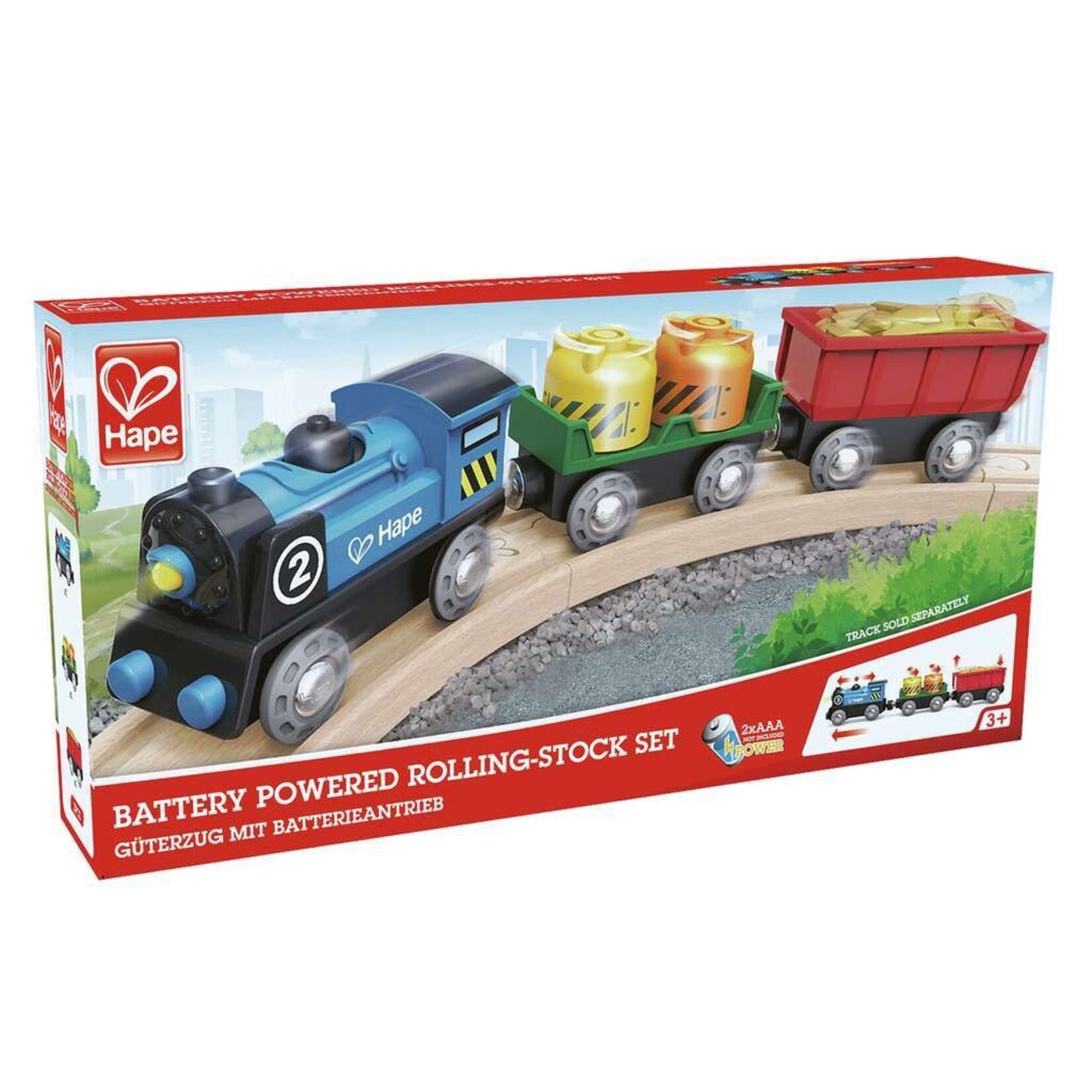 Hape Hape Train- battery powered rolling-stock set