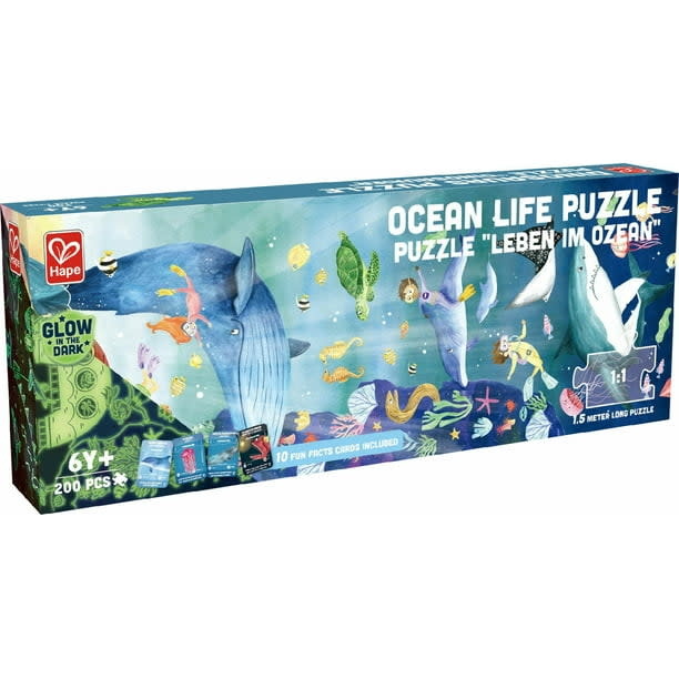 Hape Hape Puzzle 210 pcs l'océan brille dans le noir