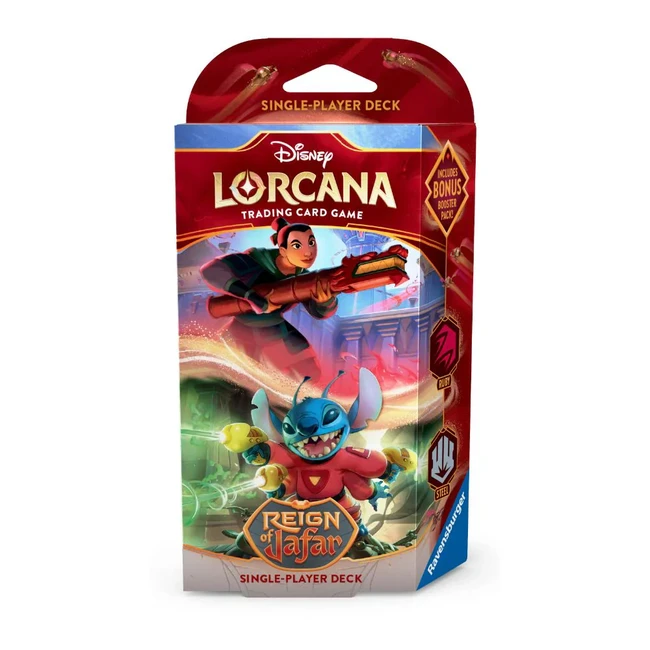 Ravensburger Lorcana TCG - Reign of Jafar starter - Ruby/Steel
