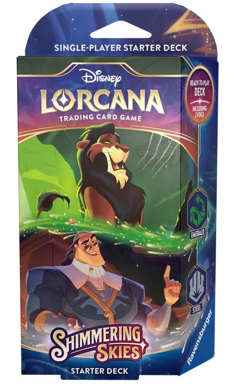 Ravensburger Lorcana - Shimmering Skies - Starter Decks - Emerald/Steel