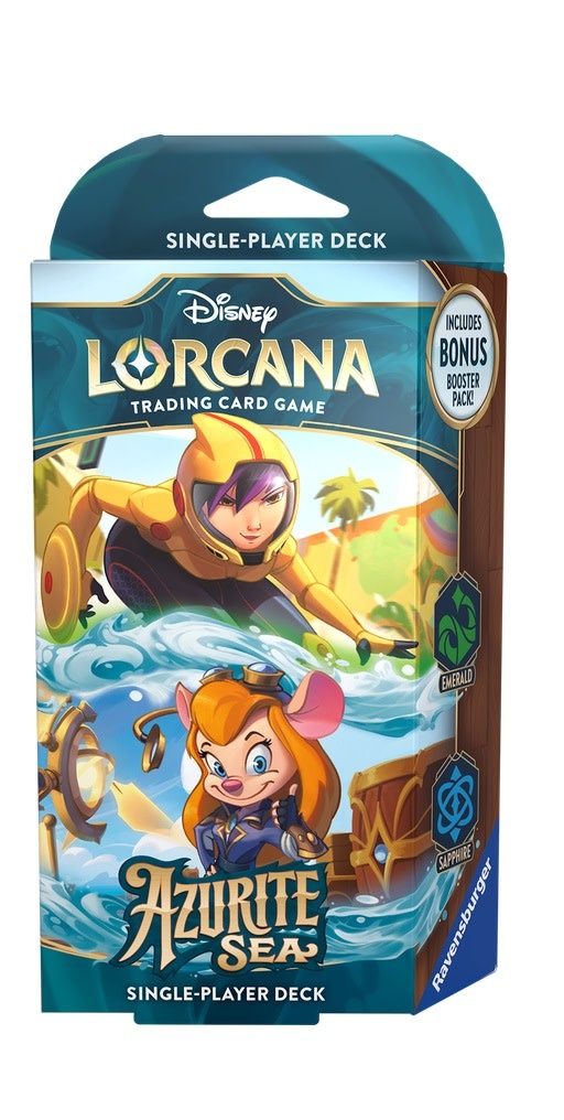 Ravensburger Lorcana - Azurite Sea Starter Deck - Emerald/Sapphire