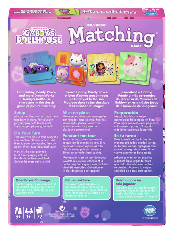 Ravensburger Gabby's Dollhouse Matching Game