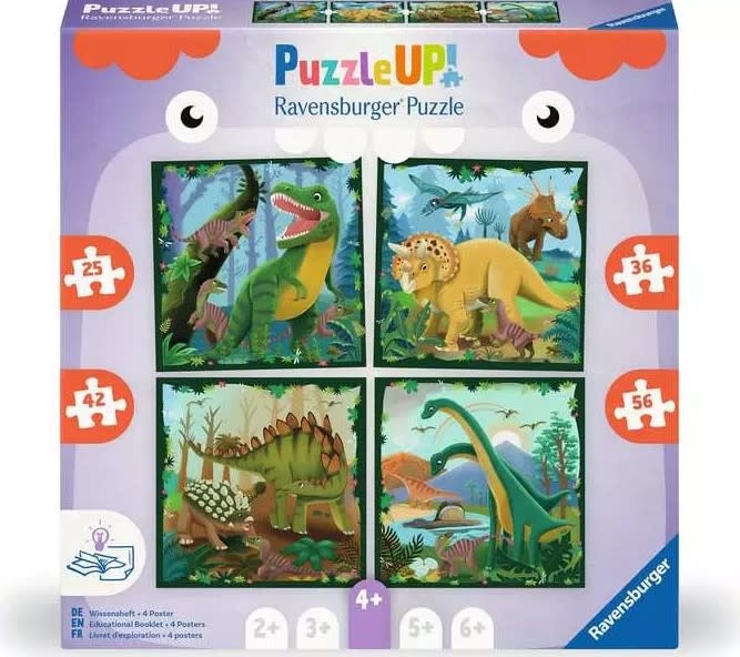 Ravensburger Ravens 25-36-32-56 - Puzzle Up 4 Ans - Dinosaures