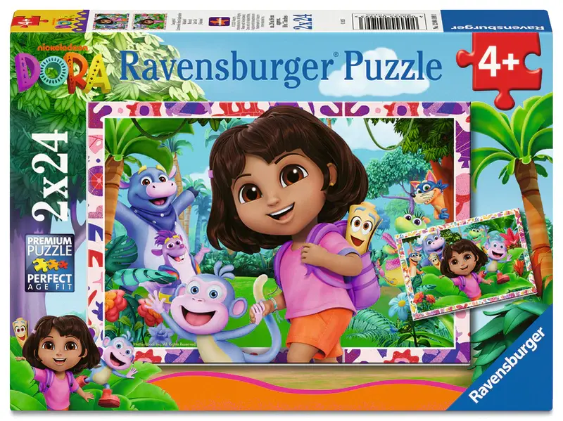 Ravensburger Ravens 2 x 24 - L'univers de Dora l'Exploratrice