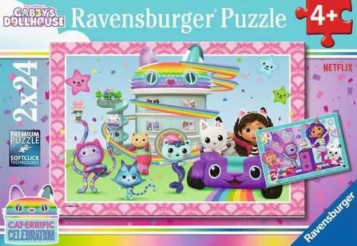Ravensburger Ravens 2 x 24 - Gabby Chat - Prêt à faire la fête