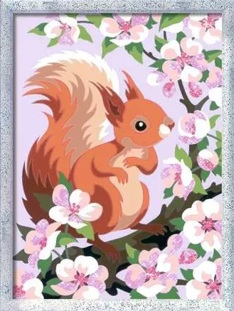 Ravensburger CreArt Peinture par numéros avec brillant spring squirrel