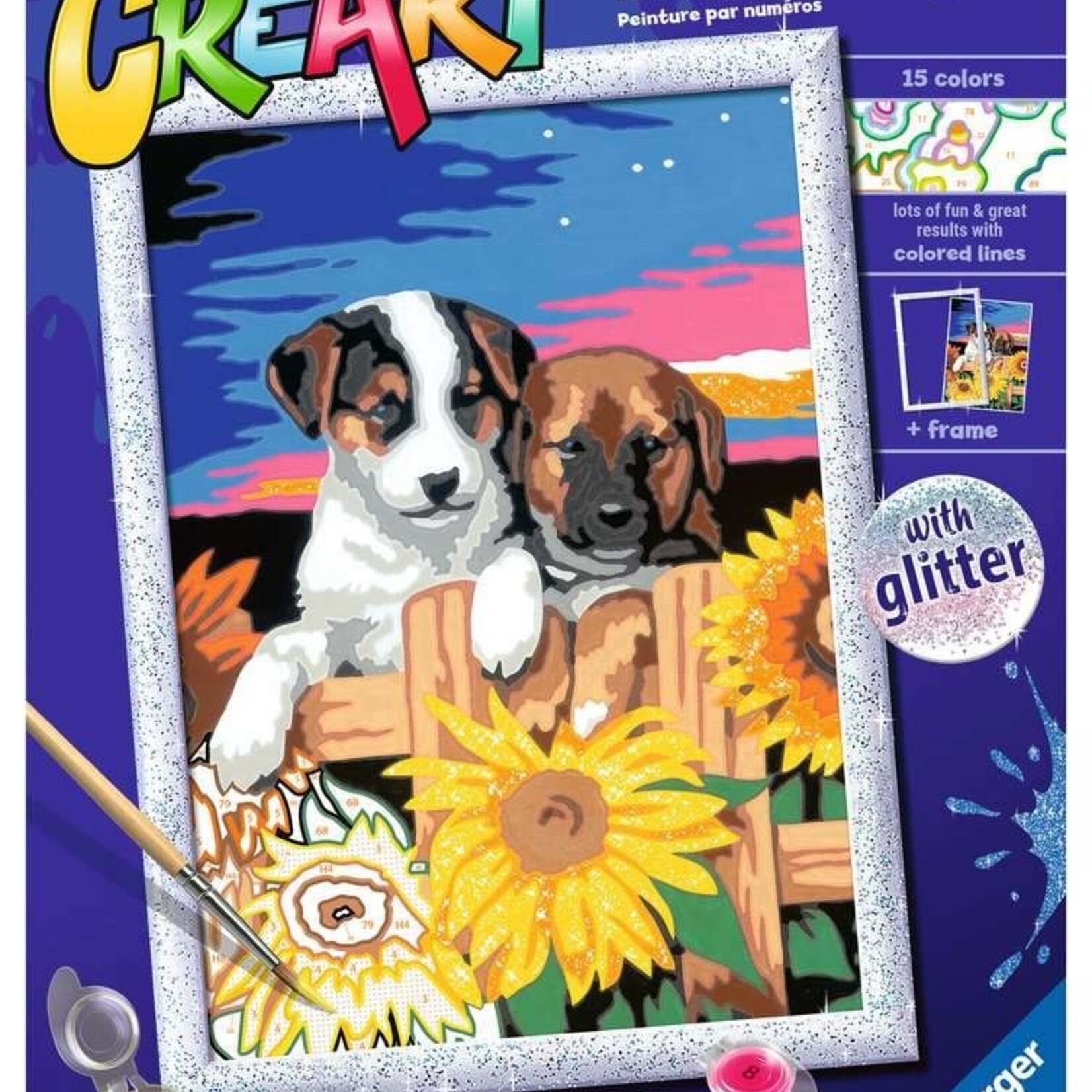 Ravensburger CreArt Peinture par numéros avec brillant Paw-fection
