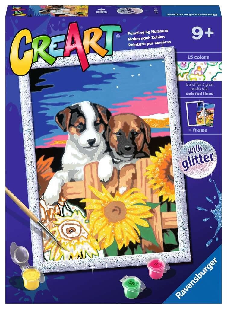 Ravensburger CreArt Peinture par numéros avec brillant Paw-fection