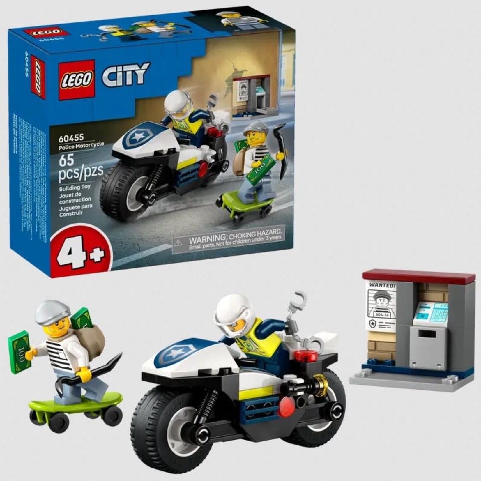 Lego Lego 60455 City - Poursuite Policière en Moto