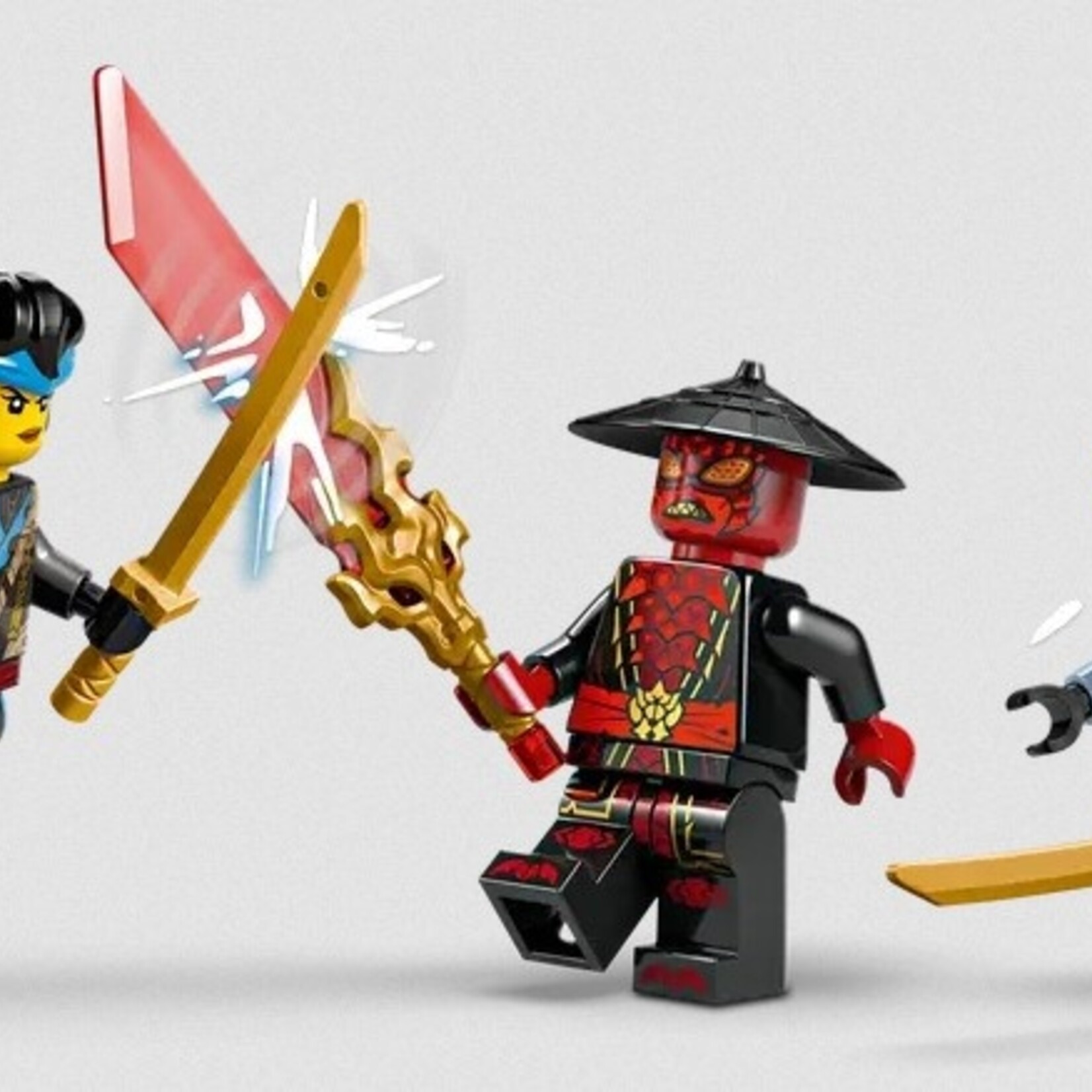 Lego Lego 71840 Ninjago - Le duel de voitures de course entre Rogue et Drix