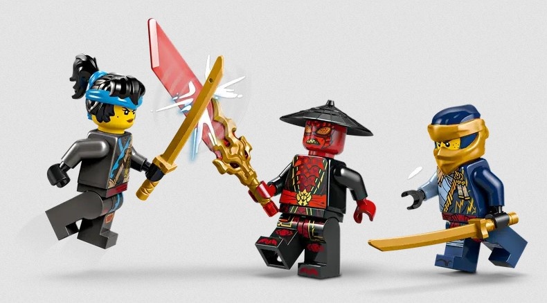 Lego Lego 71840 Ninjago - Le duel de voitures de course entre Rogue et Drix