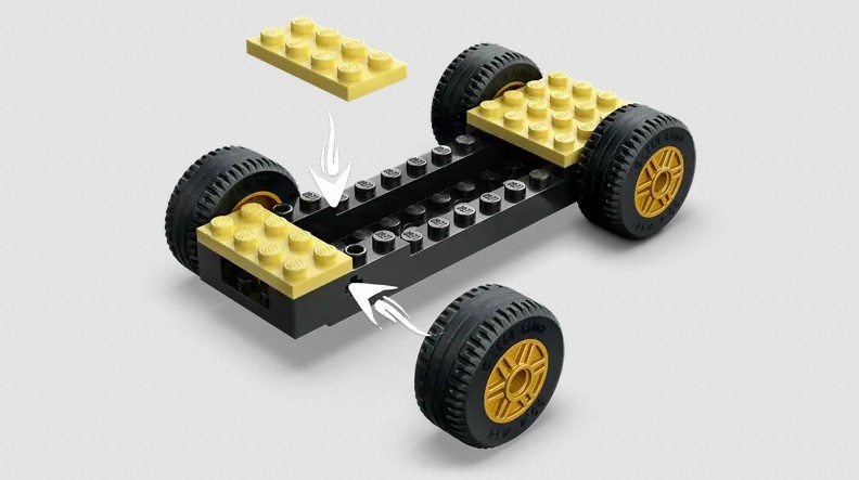 Lego Lego 71840 Ninjago - Le duel de voitures de course entre Rogue et Drix