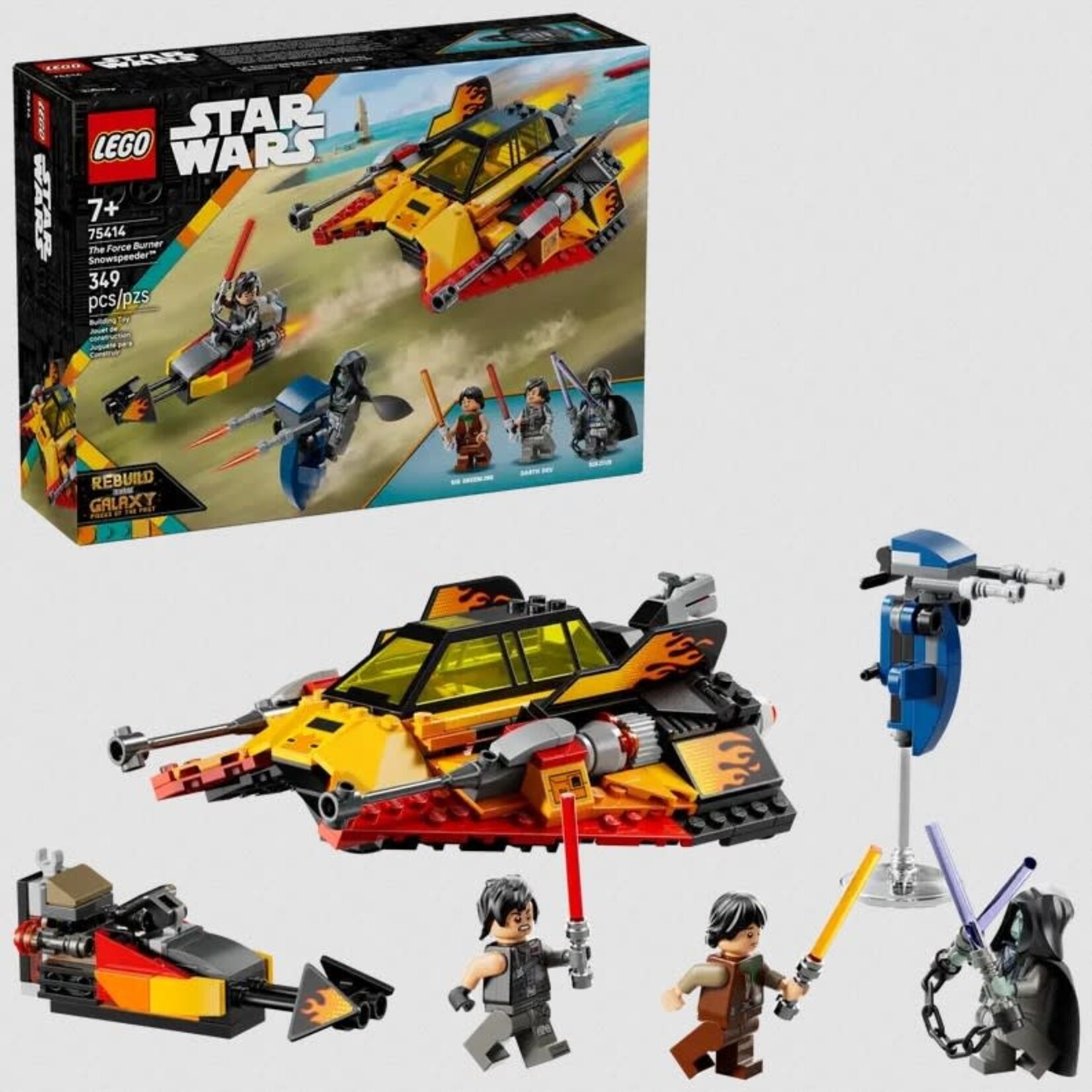Lego Lego 75414 Star Wars - Le Snowspeeder en flammes