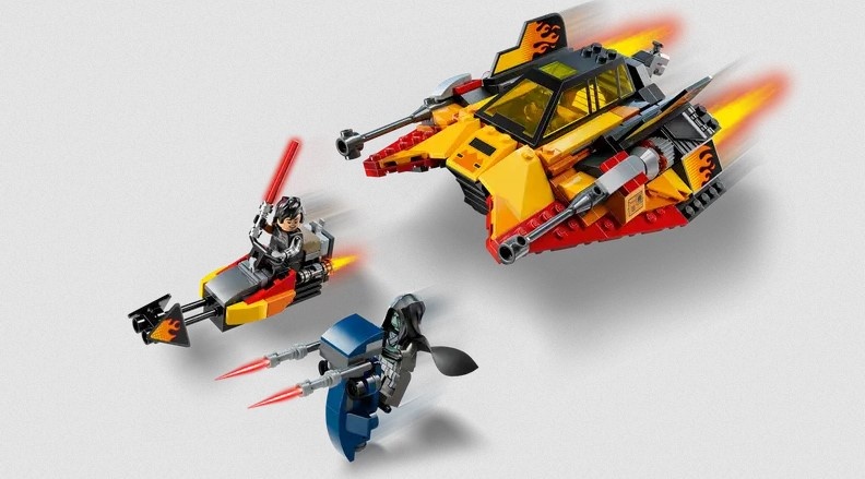 Lego Lego 75414 Star Wars - Le Snowspeeder en flammes