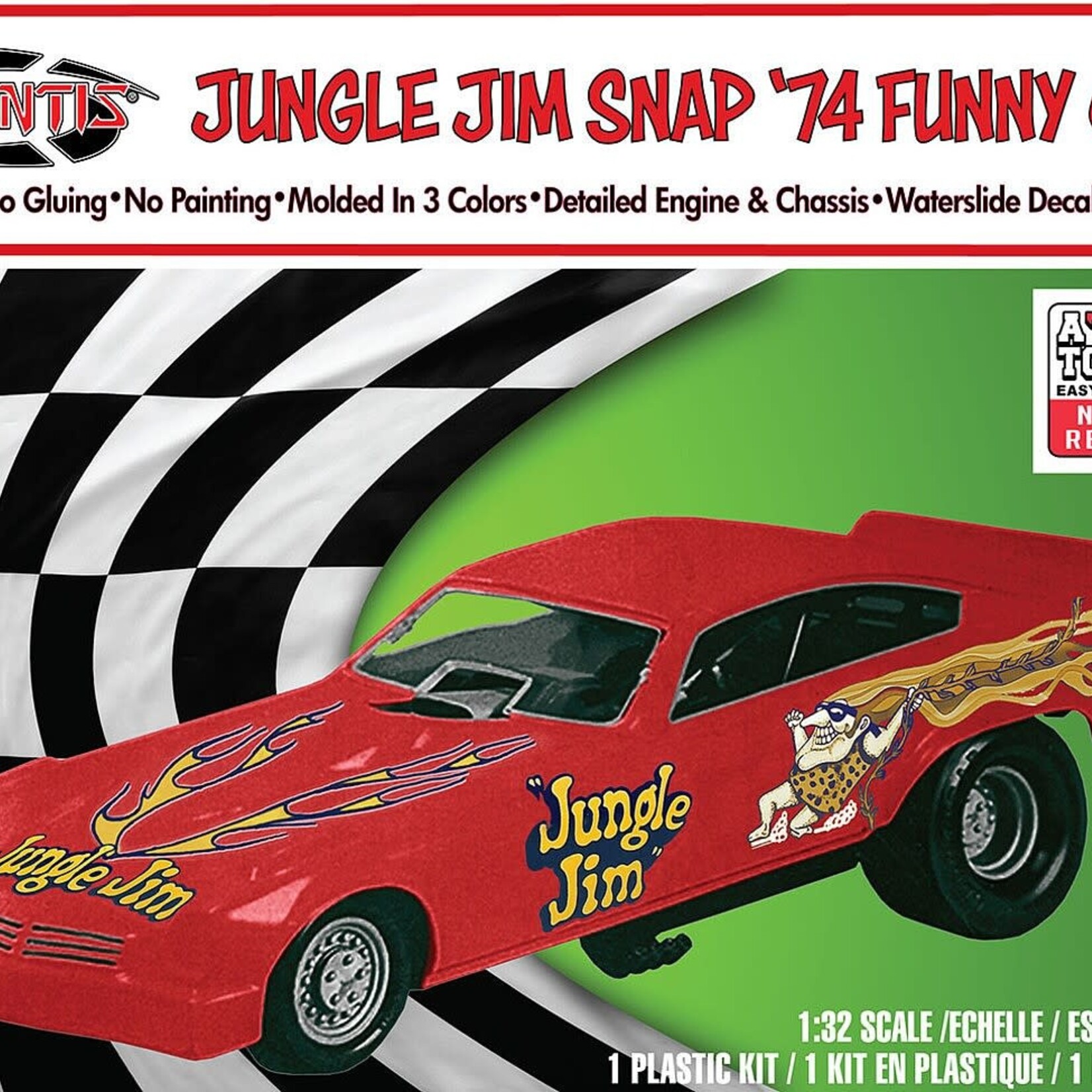 Atlantis Atlantis - Jungle Jim '74 Funny Car Snap Model Kit