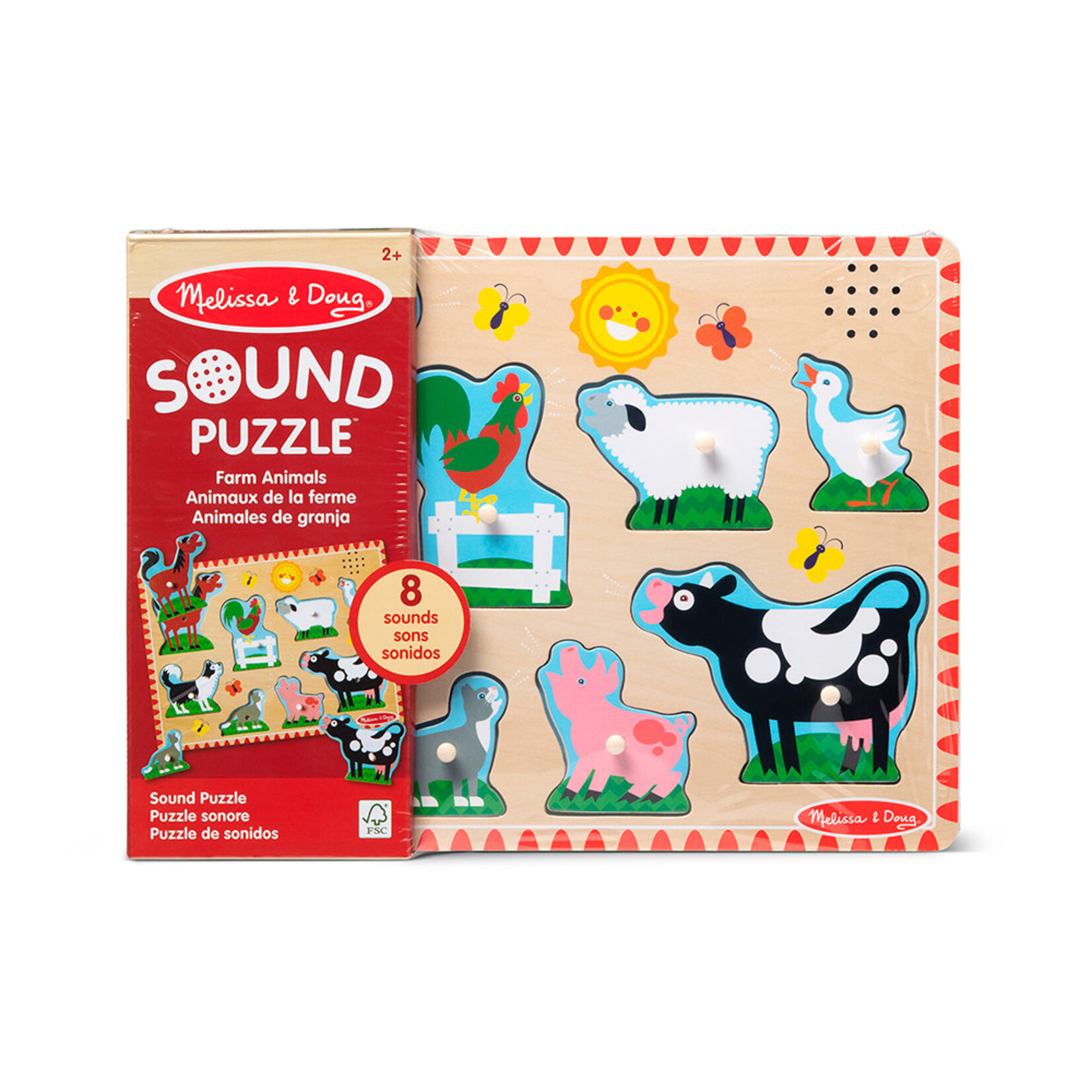 Melissa & Doug M&D - Sound Puzzle/Casse-tête Sonore - Animaux de la ferme