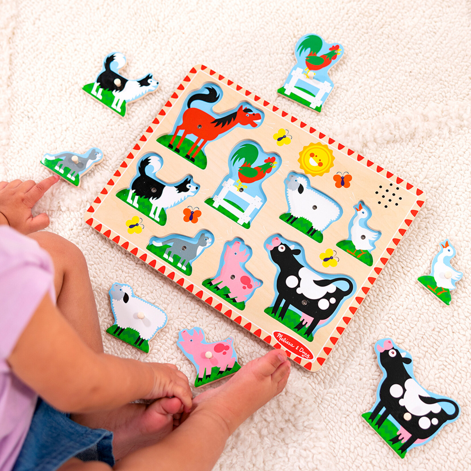 Melissa & Doug M&D - Sound Puzzle/Casse-tête Sonore - Animaux de la ferme