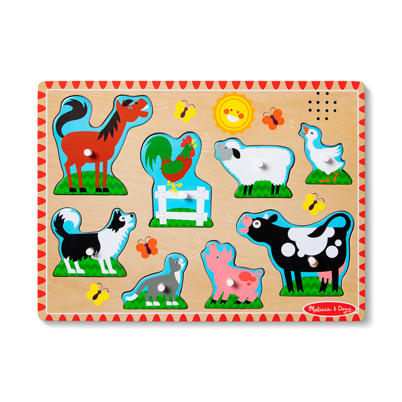 Melissa & Doug M&D - Sound Puzzle/Casse-tête Sonore - Animaux de la ferme
