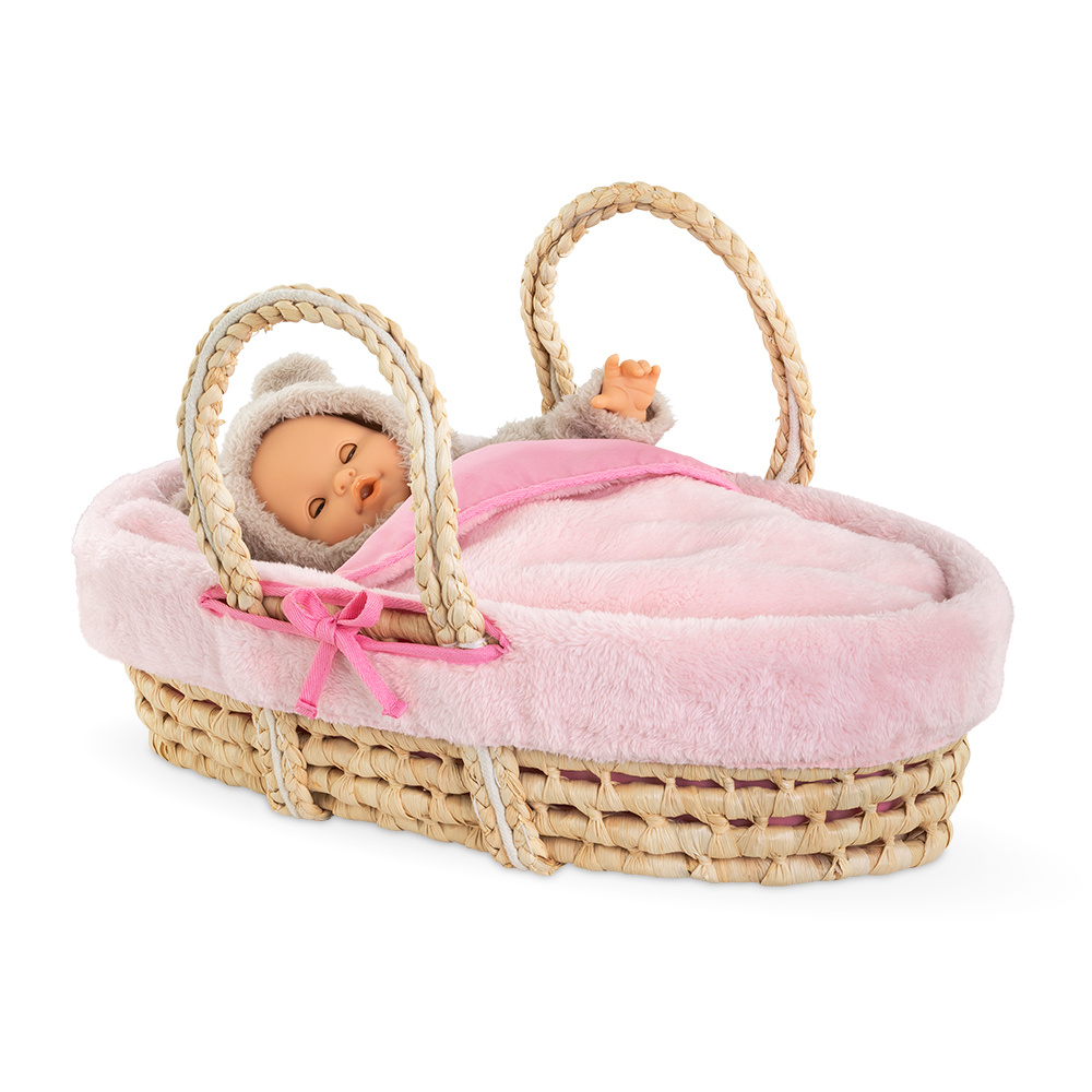 Corolle Corolle - Ensemble Panier/Couffin Tressé Peluche