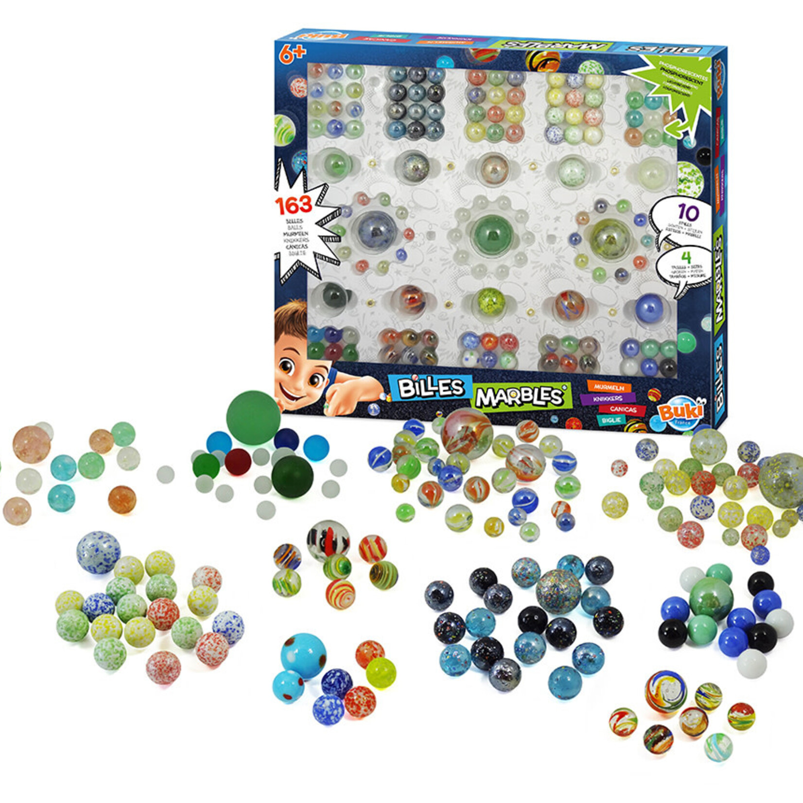 Buki Buki - Billes ensemble de 163