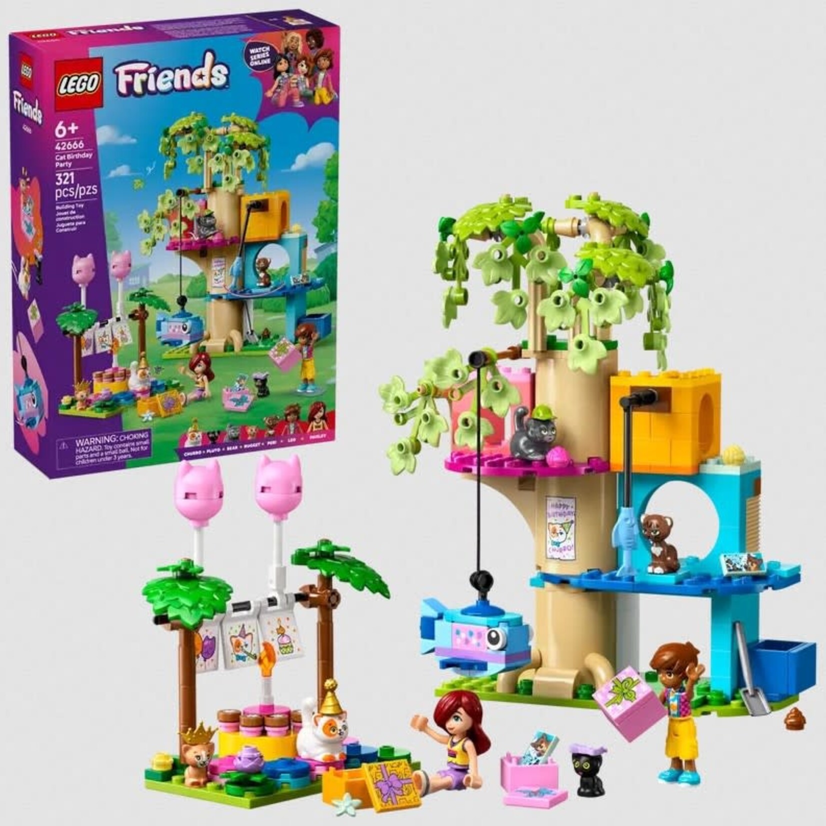 Lego Lego 42666 Friends - La fête d’anniversaire et l’arbre à chats