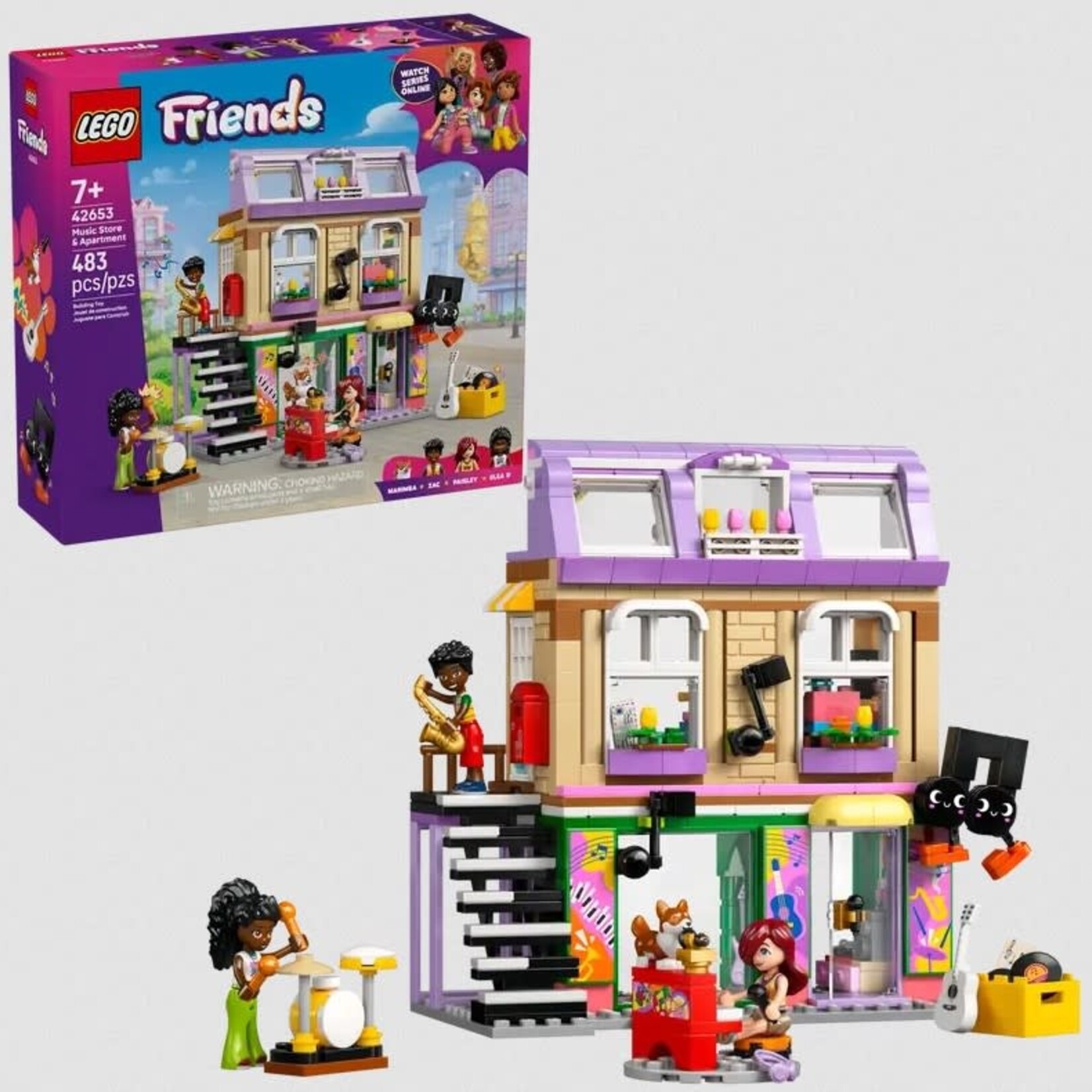 Lego Lego 42653 Friends - Le magasin de musique et l’appartement