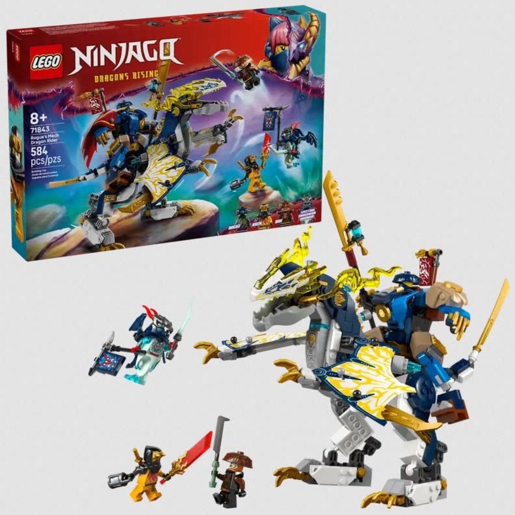 Lego Lego 71843 Ninjago - Le robot dragonnier de Rogue