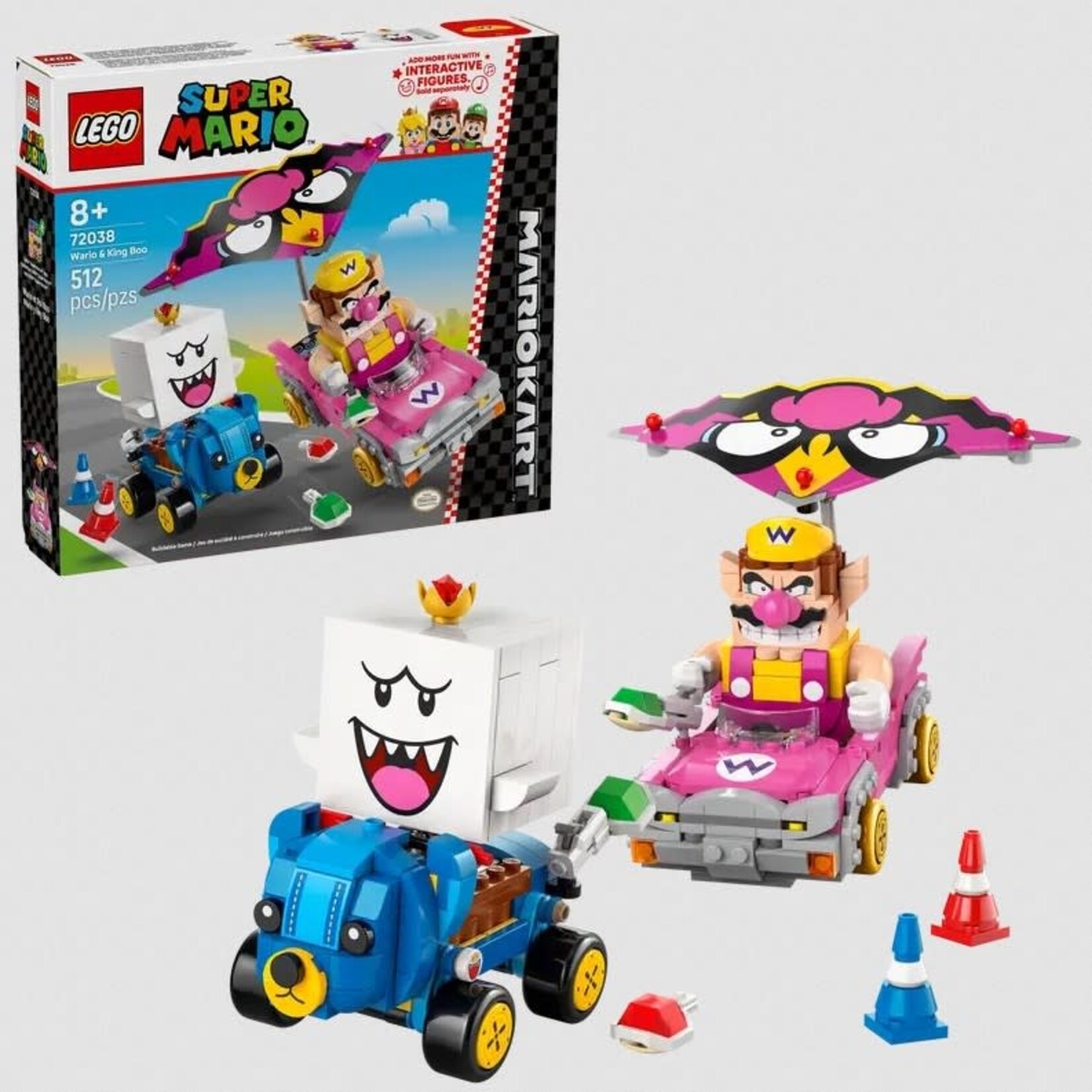 Lego Lego 72038 Super Mario - Mario Kart™ – Wario et Roi Boo