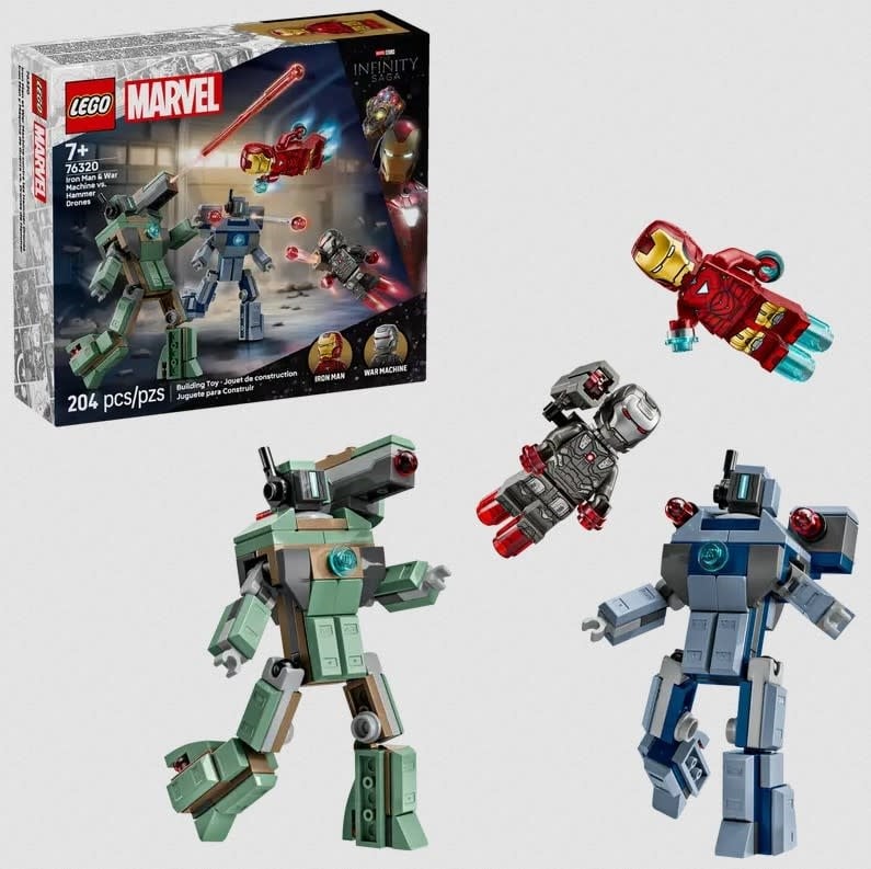 Lego Lego 76320 Marvel - Iron Man et War Machine contre les Hammer Drones