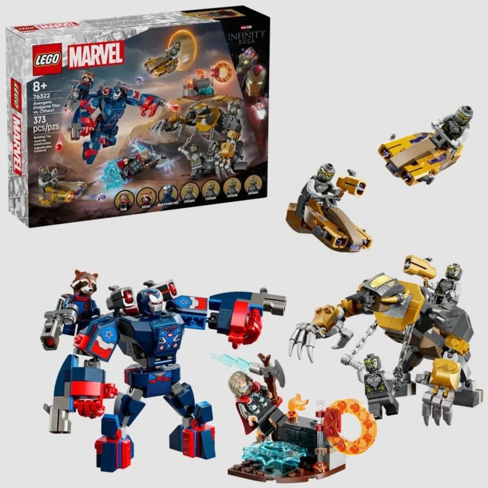 Lego Lego 76322 Marvel - Thor contre les Chitauri dans Avengers Phase finale