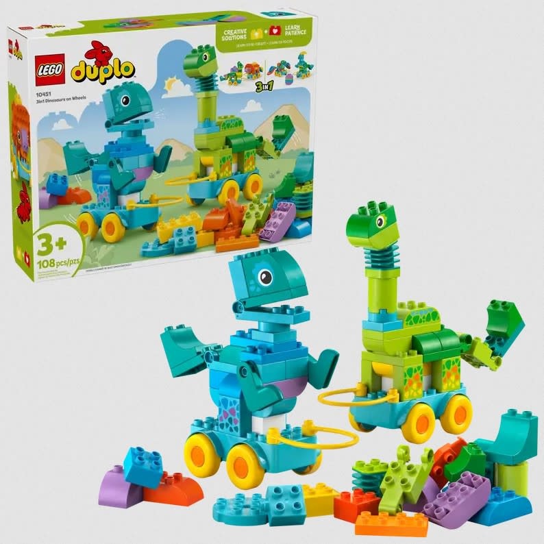 Lego Lego 10451 Duplo - Les dinosaures sur roues 3en1