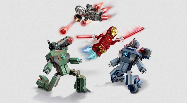 Lego Lego 76320 Marvel - Iron Man et War Machine contre les Hammer Drones